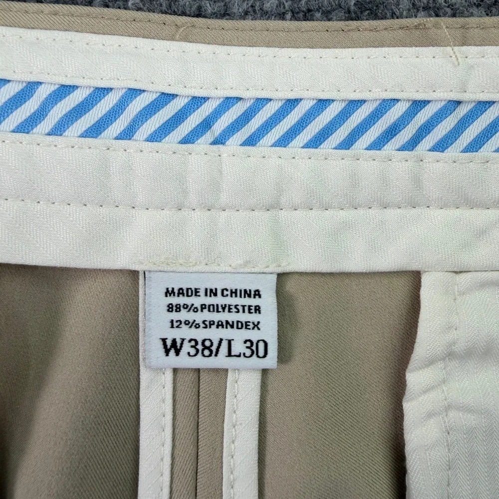 FootJoy FJ Pants Mens 38x30 (Fits 39x29)‎ Tan Chino Performance Stretch Golf